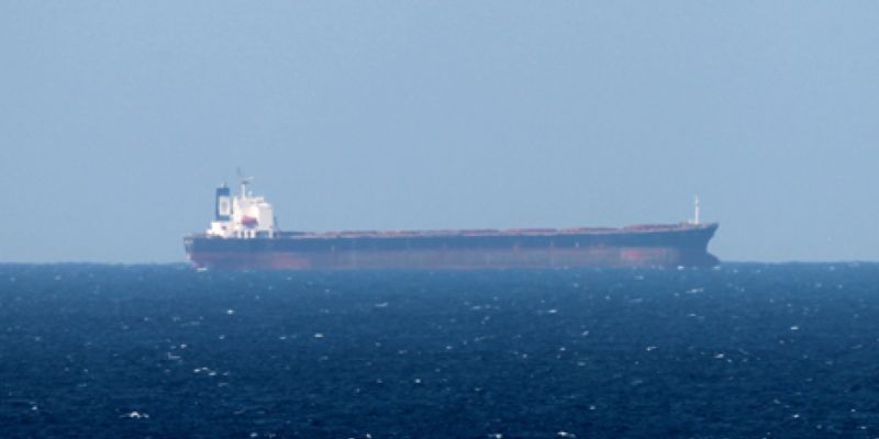 epa03078191 (FILE) A file picture dated 15 January 2012 shows an Oil tanker in the Strait of Hormuz from Khasab, Oman on 15 January 2012. Reports state on 25 January 2012 that the International Monetary Fund (IMF) has warned of a 20-30 per cent oil price rise if Iranian exports are disrupted due to financial sanctions on Iran imposed by the West. EPA/ALI HAIDER