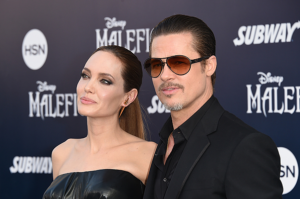 HOLLYWOOD, CA - MAY 28:  Actors Angelina Jolie and Brad Pitt attend the World Premiere of Disney's 'Maleficent' at the El Capitan Theatre on May 28, 2014 in Hollywood, California.  (Photo by Jason Merritt/Getty Images)